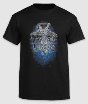 metal cross-logo-blue-tshirt-black-front-1