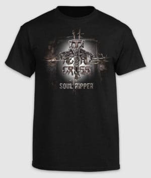 metal cross-soul ripper-tshirt-black-front-1