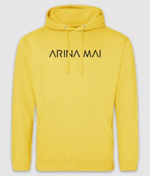 arina mai-name-hoodie-sun yellow-front