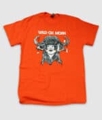 wild ox moan-ox-tshirt-orange-front