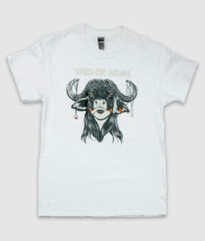 wild ox moan-ox-tshirt-white-front