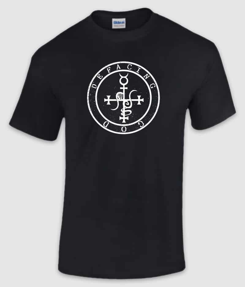 defacing god-lilith sigil-tshirt-black-front