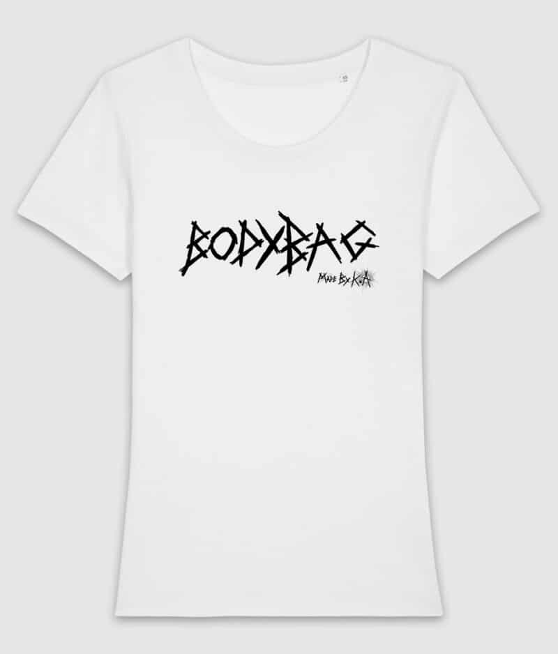 made by ka-bodybag-tshirt ladies-white-front